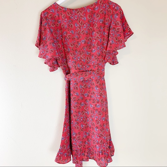 Jack BB Dakota Ruby Friendly Fire Wrap Dress - Picture 6 of 6